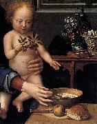 Gerard David Virgin and Child with the Milk Soup painting